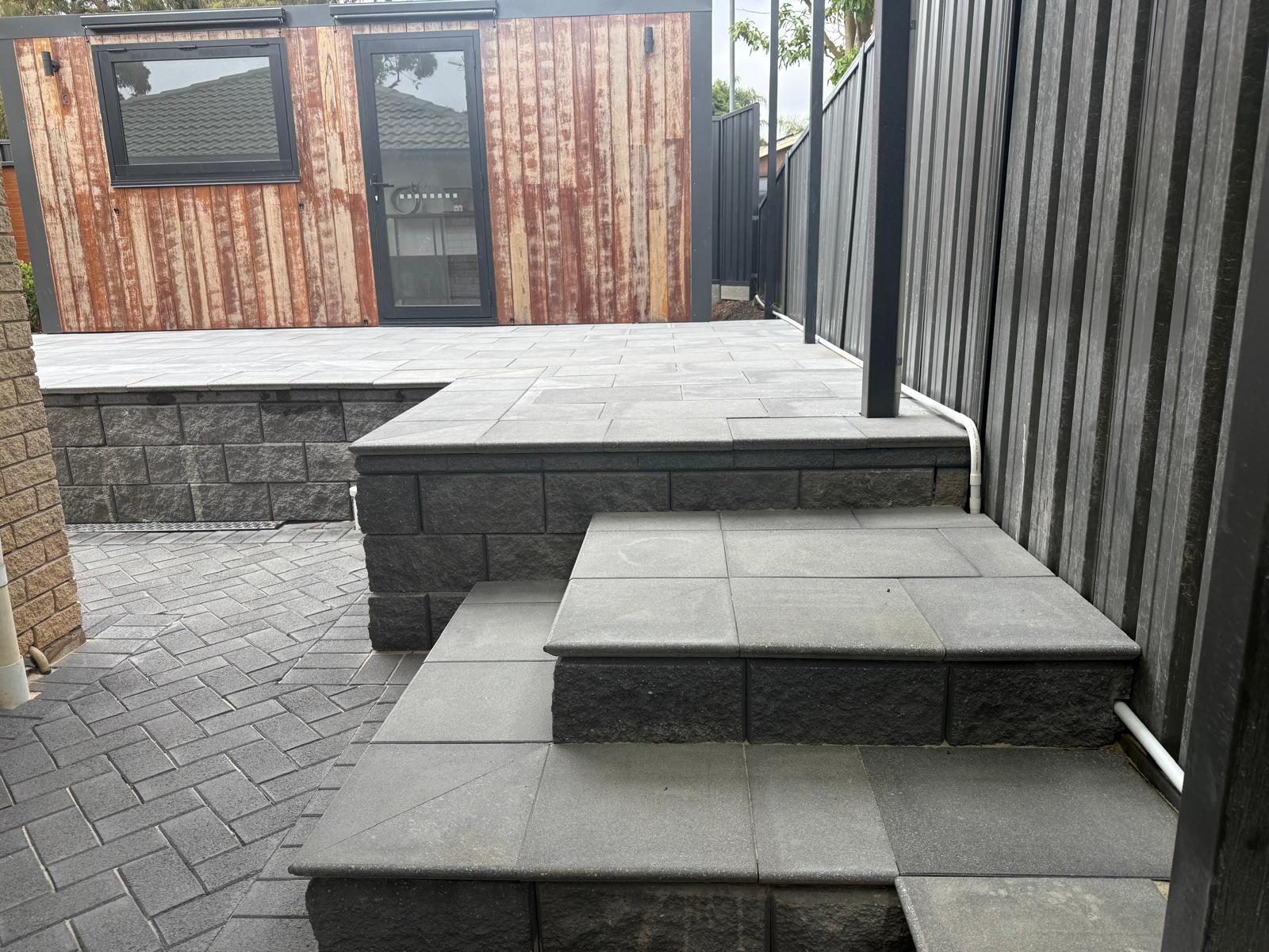 Retaining walls — real AOI job, Adelaide